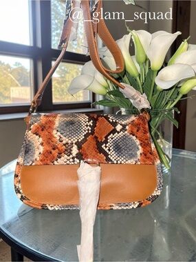 Ted Baker London "Hetty" Snake Print Crossbody Bag NWT